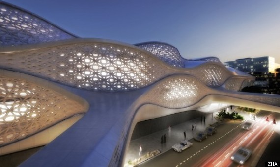 Zaha Hadid's Metro Station Design